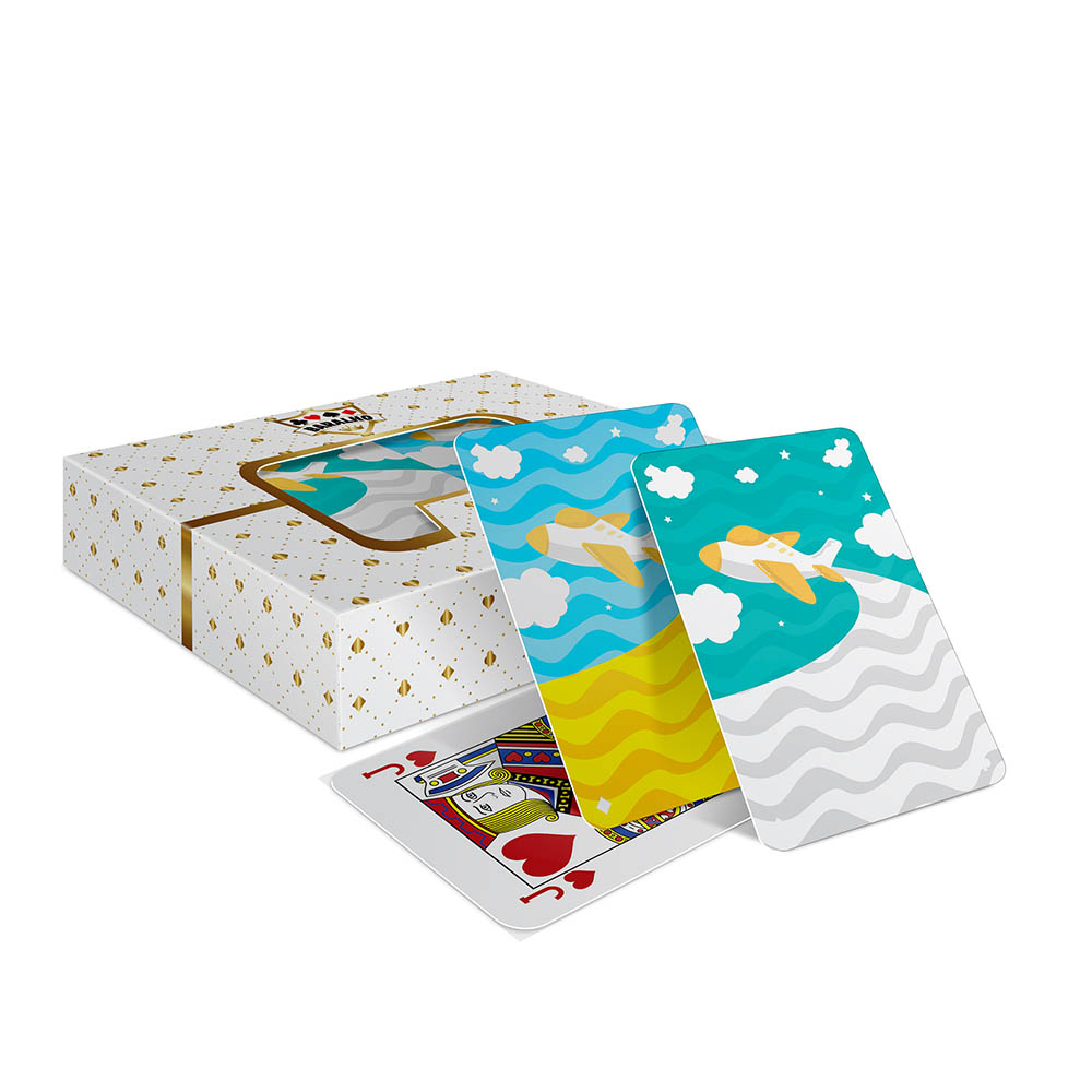 Baralho Duplo 108 Cartas Baralho Com Caixa Padrão Couchê 300g Com Laminação Fosca