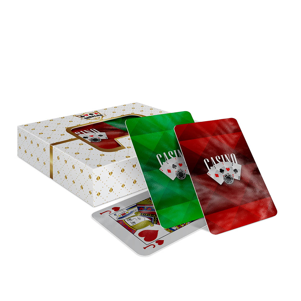 Baralho Duplo 108 Cartas Baralho Com Caixa Padrão Couchê 250g Com Laminação Brilho