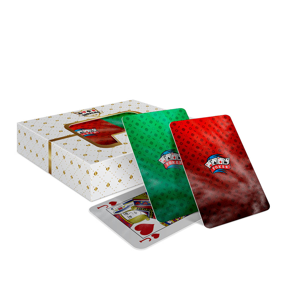 Baralho Duplo 108 Cartas Baralho Com Caixa Padrão Couchê 300g Com Laminação Brilho