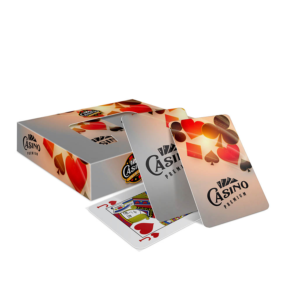 Baralho Duplo 108 Cartas Baralho Com Caixa Personalizada Couchê 250g Com Laminação Fosca