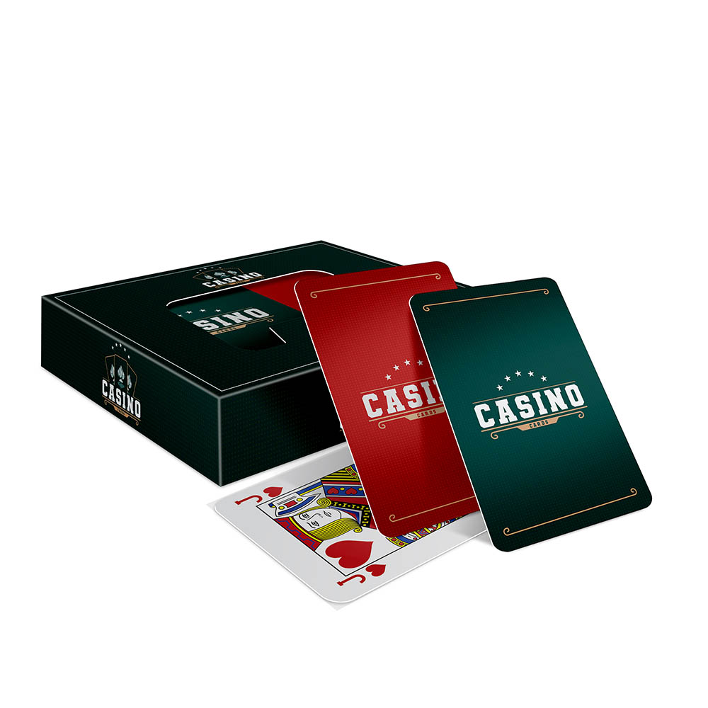 Baralho Duplo 108 Cartas Baralho Com Caixa Personalizada Couchê 250g Com Laminação Fosca