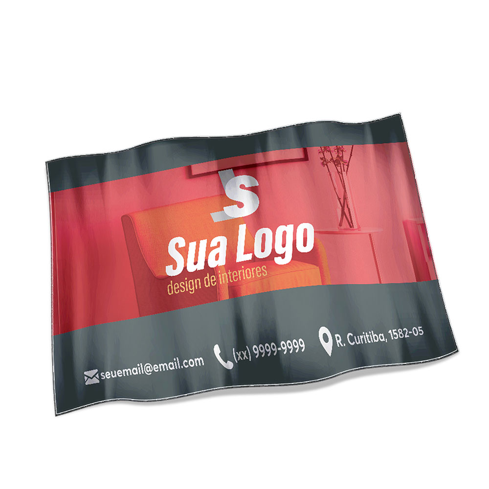 Bandeiras Elastano Costura Linha Branca Overlock (1400x900mm)