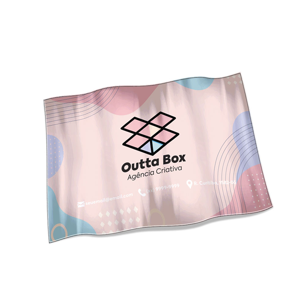 Bandeiras Elastano Costura Linha Branca Overlock (700x450mm)