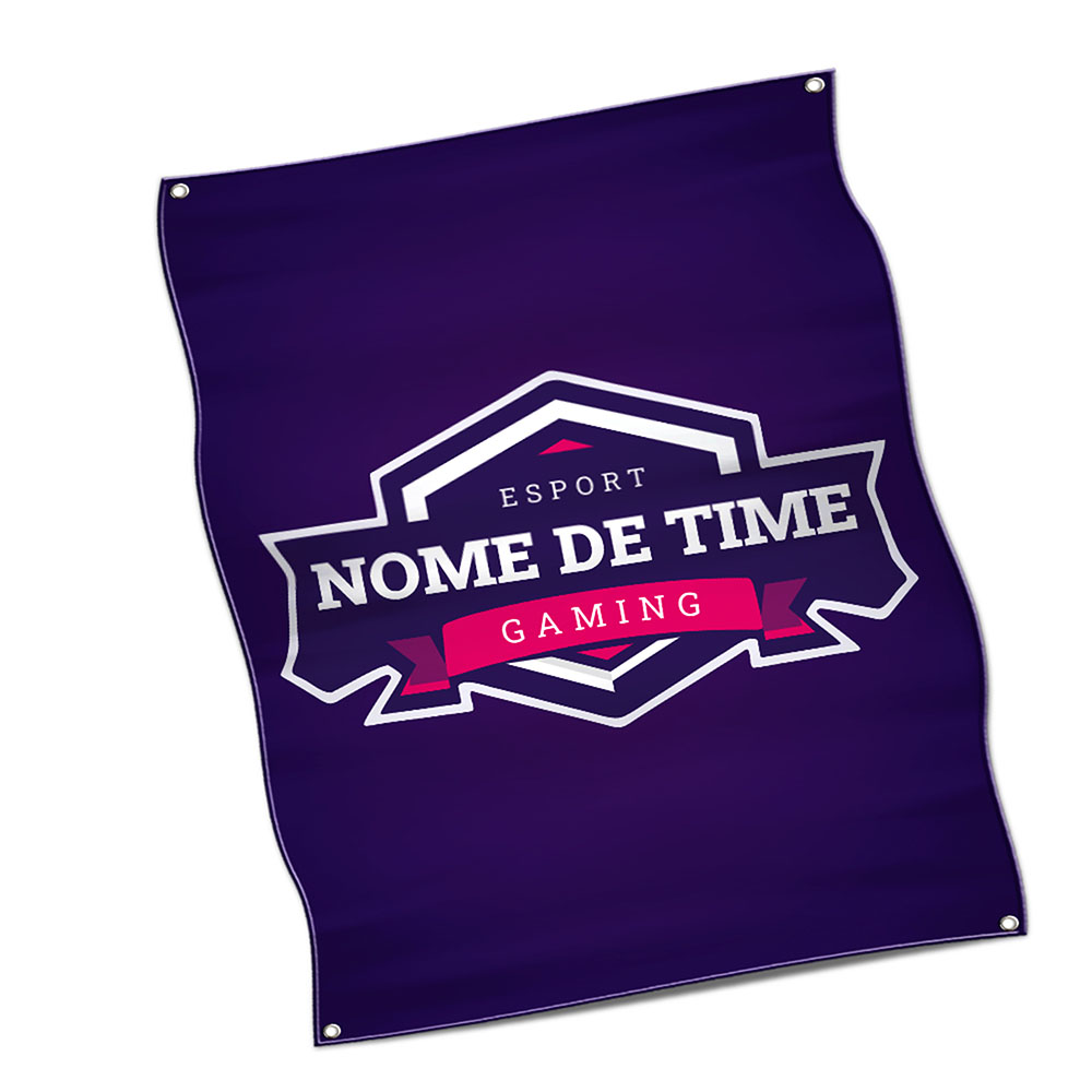 Bandeiras Elastano Costura Linha Branca Overlock Com Ilhós (1400x1800mm)