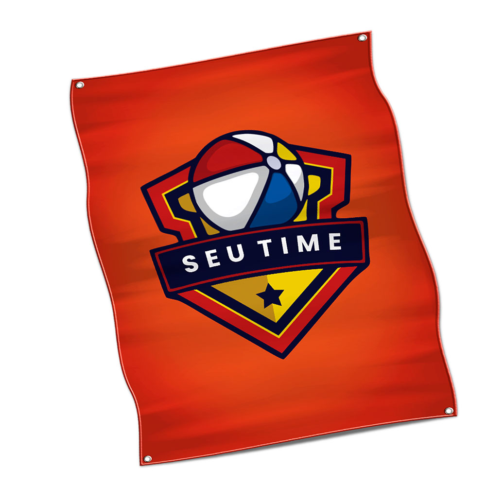 Bandeiras Elastano Costura Linha Branca Overlock Com Ilhós (1400x1800mm)