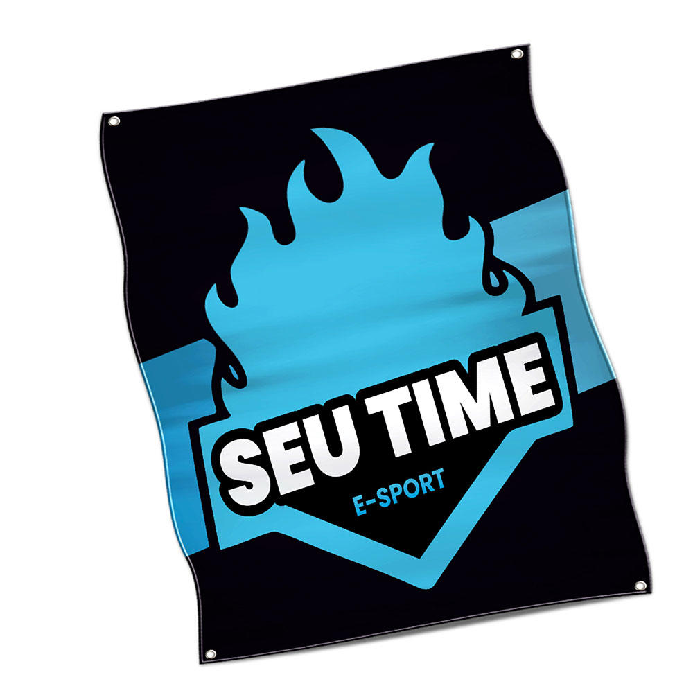 Bandeiras Elastano Costura Linha Branca Overlock Com Ilhós (1400x1800mm)