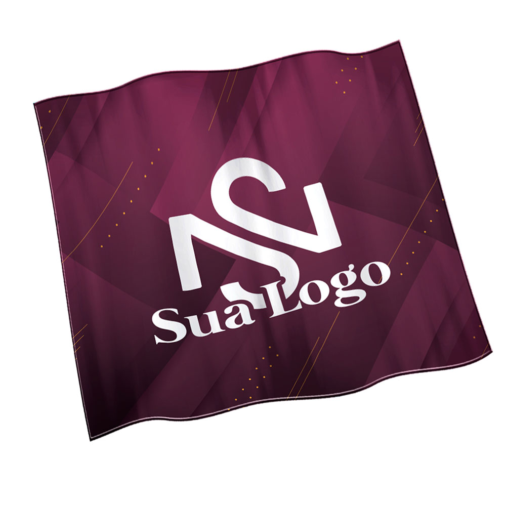 Bandeiras Elastano Costura Linha Branca Overlock Com Ilhós (Metro Quadrado)