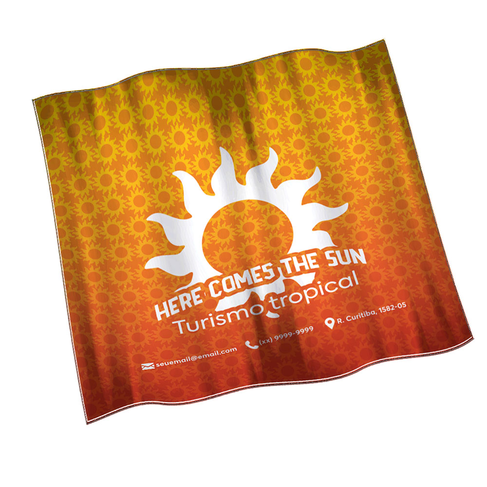 Bandeiras Elastano Costura Linha Branca Overlock (Metro Quadrado)