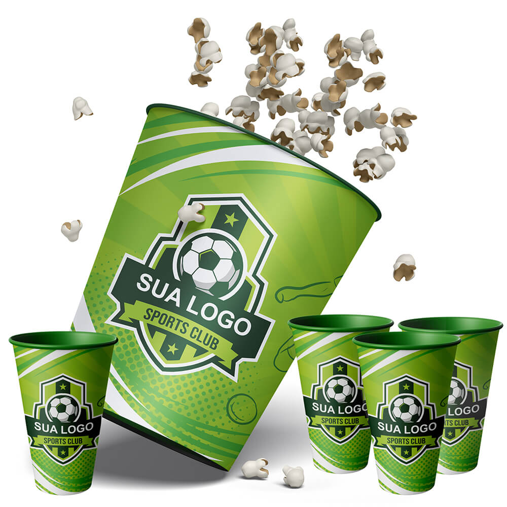 Kit Balde E Copo Label Balde De 6 Litros E Copos De 350ml
