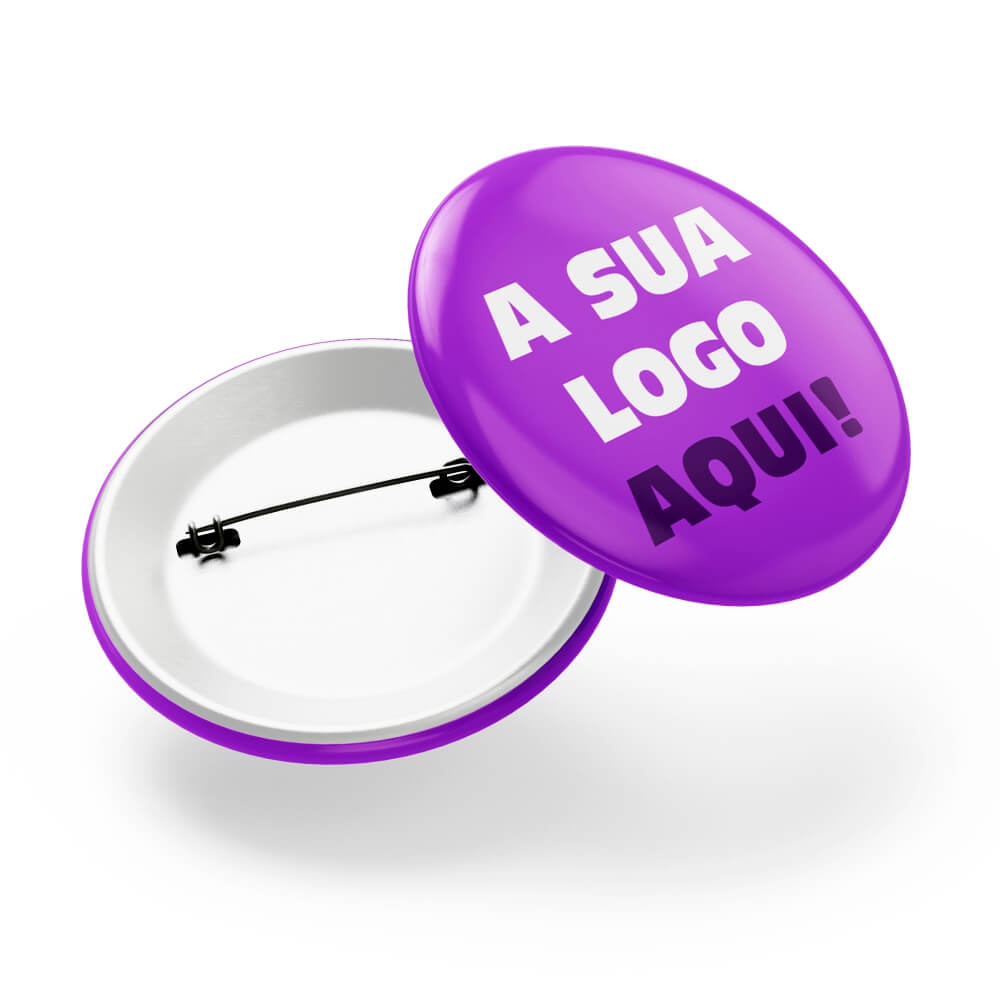 Bottons E Pins Personalizados Com Alfinete Modelo Redondo (45mm)