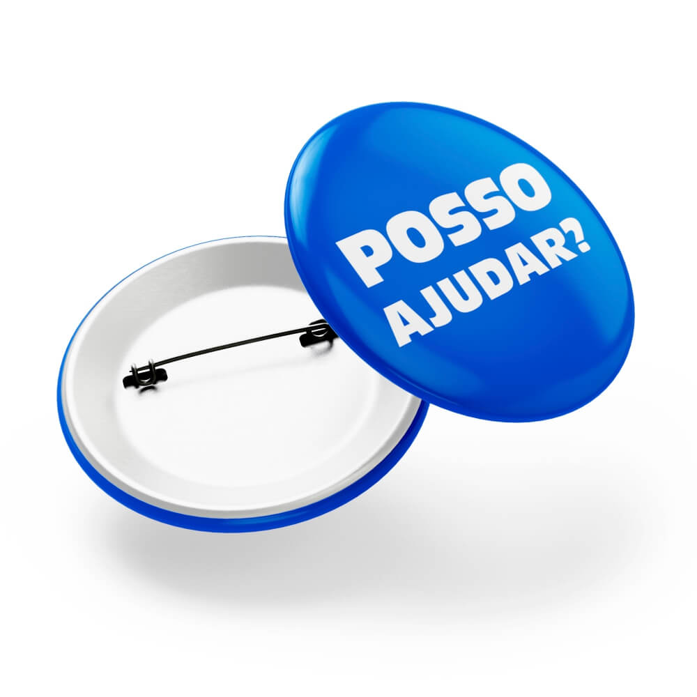 Bottons E Pins Personalizados Com Alfinete Modelo Redondo (45mm)