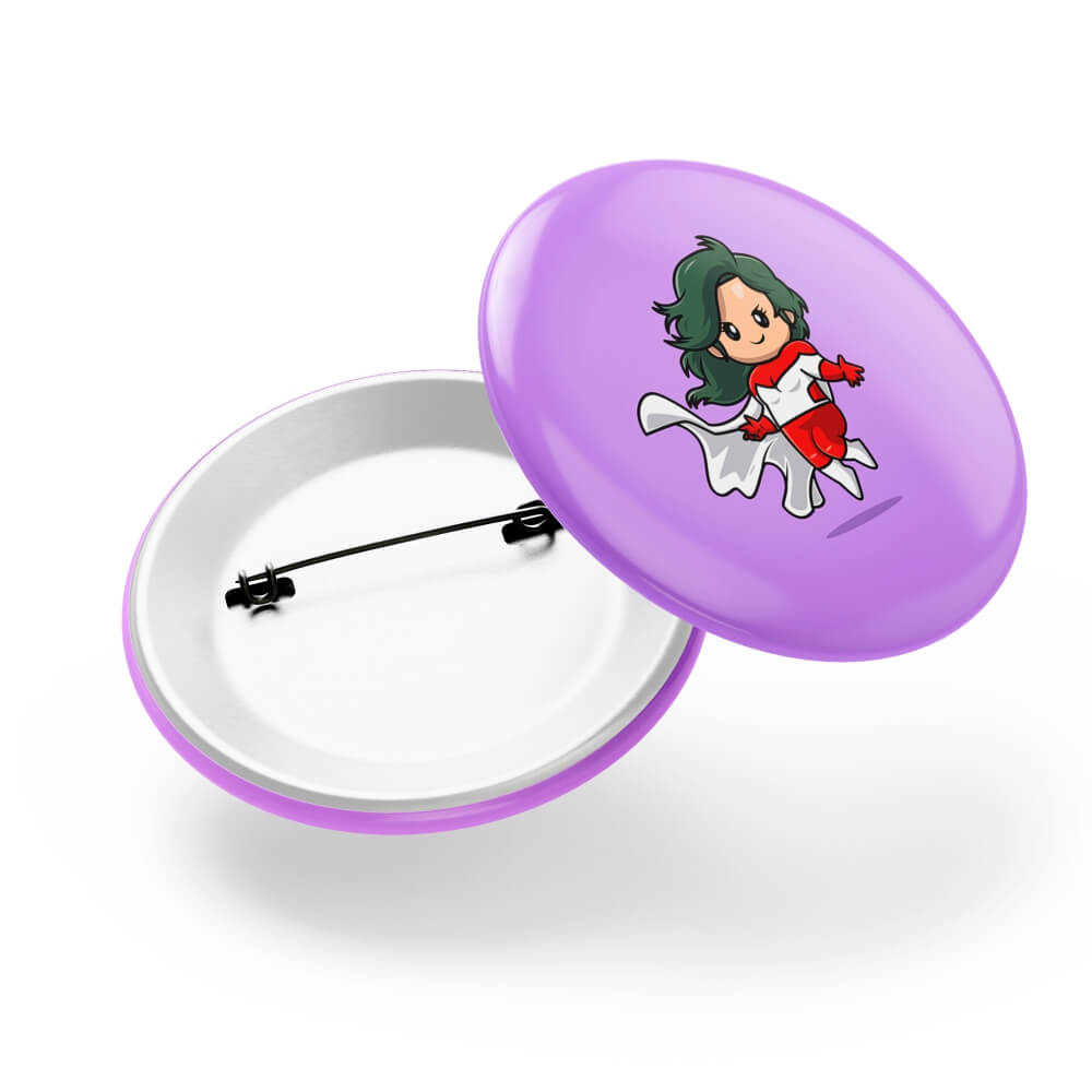 Bottons E Pins Personalizados Com Alfinete Modelo Redondo (55mm)