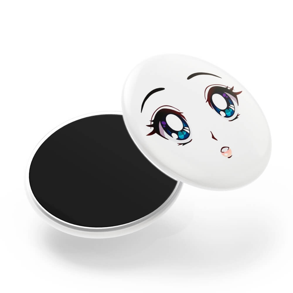 Bottons E Pins Personalizados Com Manta Magnética Modelo Redondo Para Geladeira (35mm)