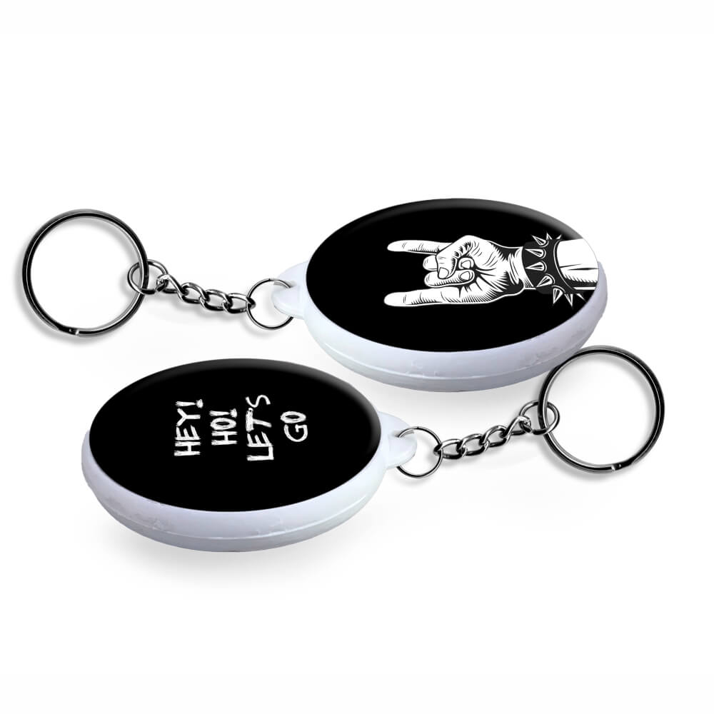 Bottons E Pins Personalizados Dupla Face Com Chaveiro Modelo Redondo Branco (35mm)