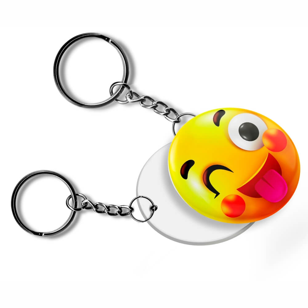Bottons E Pins Personalizados Uma Face Com Chaveiro Modelo Redondo (35mm)