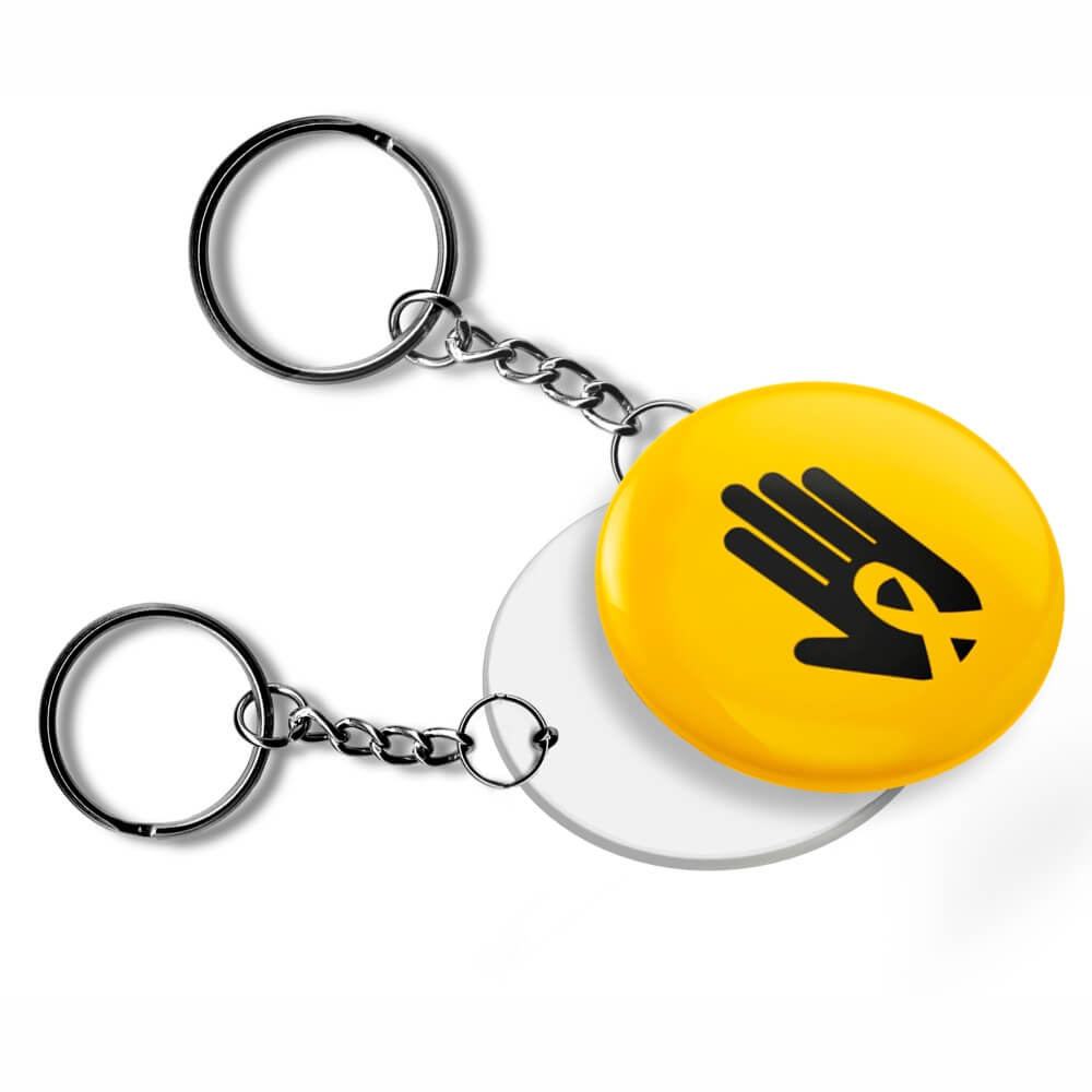 Bottons E Pins Personalizados Uma Face Com Chaveiro Modelo Redondo (35mm)