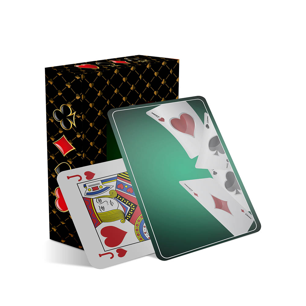 Baralho Simples 54 Cartas Baralho Com Caixa Padrão Couchê 300g Com Laminação Fosca
