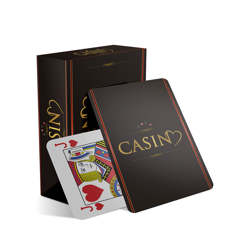 Baralho Simples 54 Cartas Baralho Com Caixa Personalizada Couchê 300g Com Laminação Fosca
