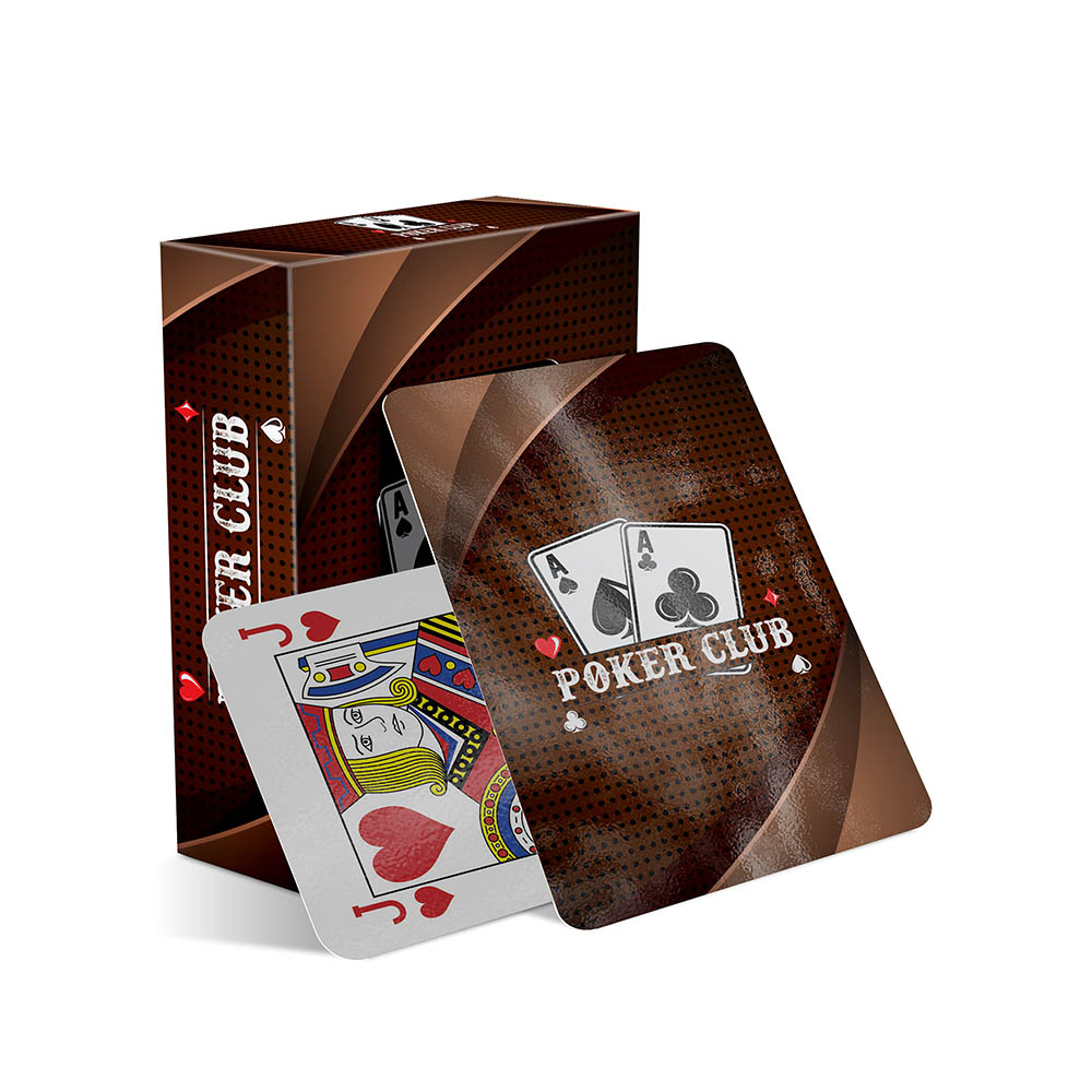 Baralho Simples 54 Cartas Baralho Com Caixa Personalizada Couchê 250g Com Laminação Brilho