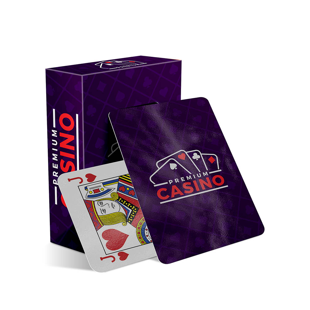 Baralho Simples 54 Cartas Baralho Com Caixa Personalizada Couchê 300g Com Laminação Brilho