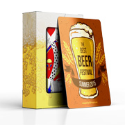 Baralho Simples 54 Cartas Baralho Com Caixa Personalizada Pvc 0,50 Premium Branco Com Verniz Uv Total