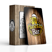 Baralho Simples 54 Cartas Baralho Com Caixa Personalizada Pvc 0,50 Premium Branco Com Verniz Uv Total