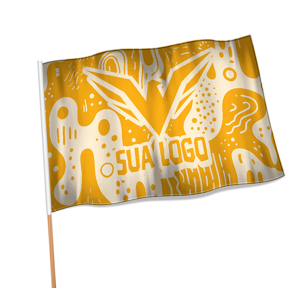 Bandeiras Oxford Costura Linha Branca Overlock Com Bastão (1400x900mm)