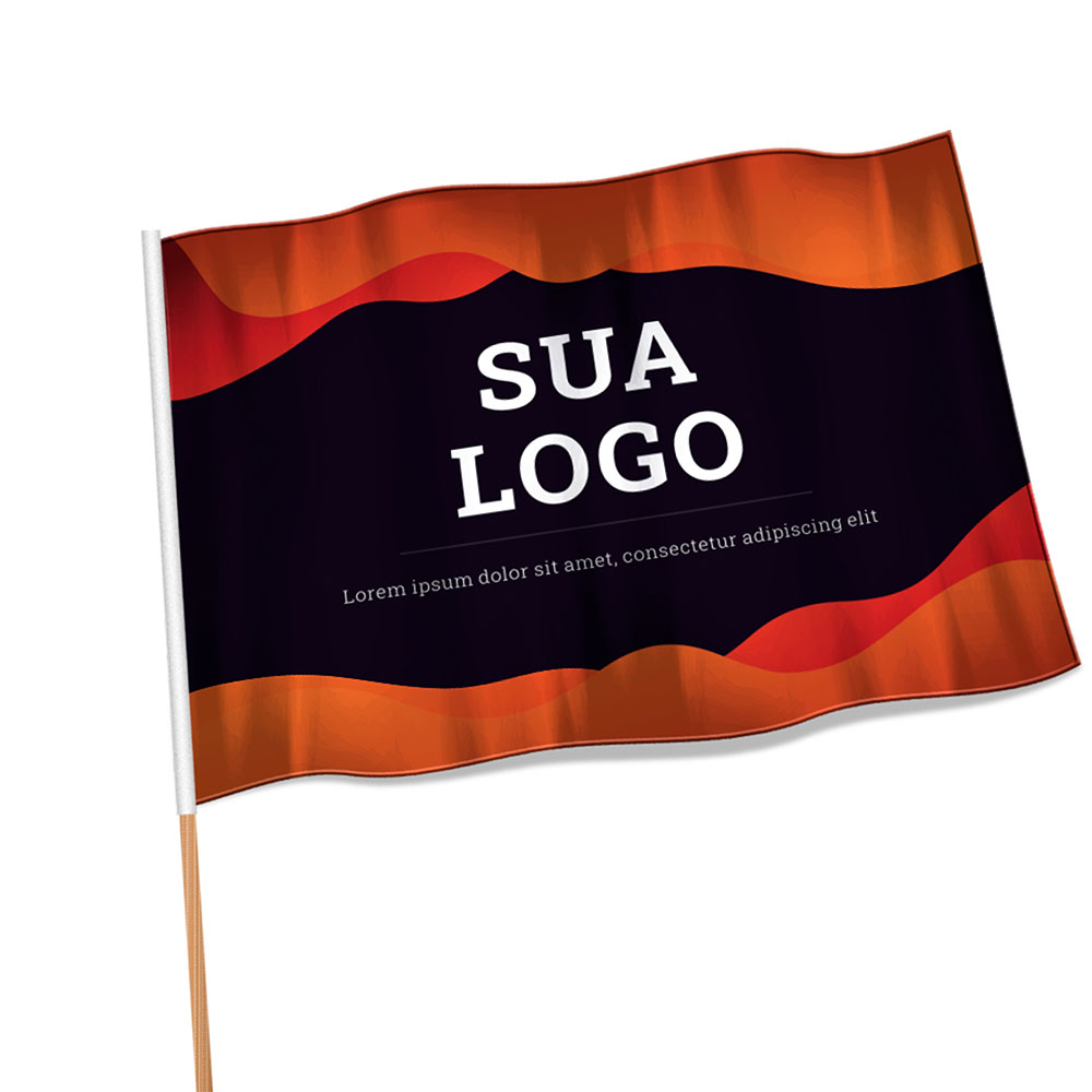 Bandeiras Oxford Costura Linha Branca Overlock Com Bastão (900x700mm)