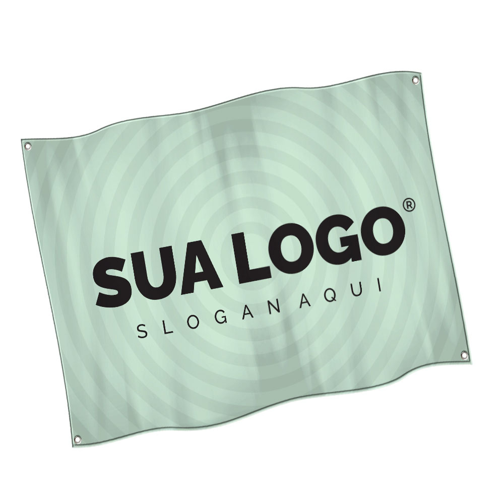 Bandeiras Oxford Costura Linha Branca Overlock Com Ilhós (1400x900mm)