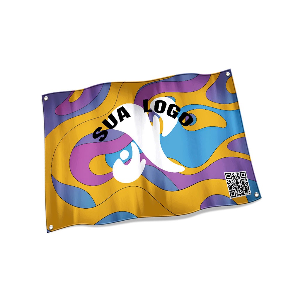 Bandeiras Oxford Costura Linha Branca Overlock Com Ilhós (700x450mm)