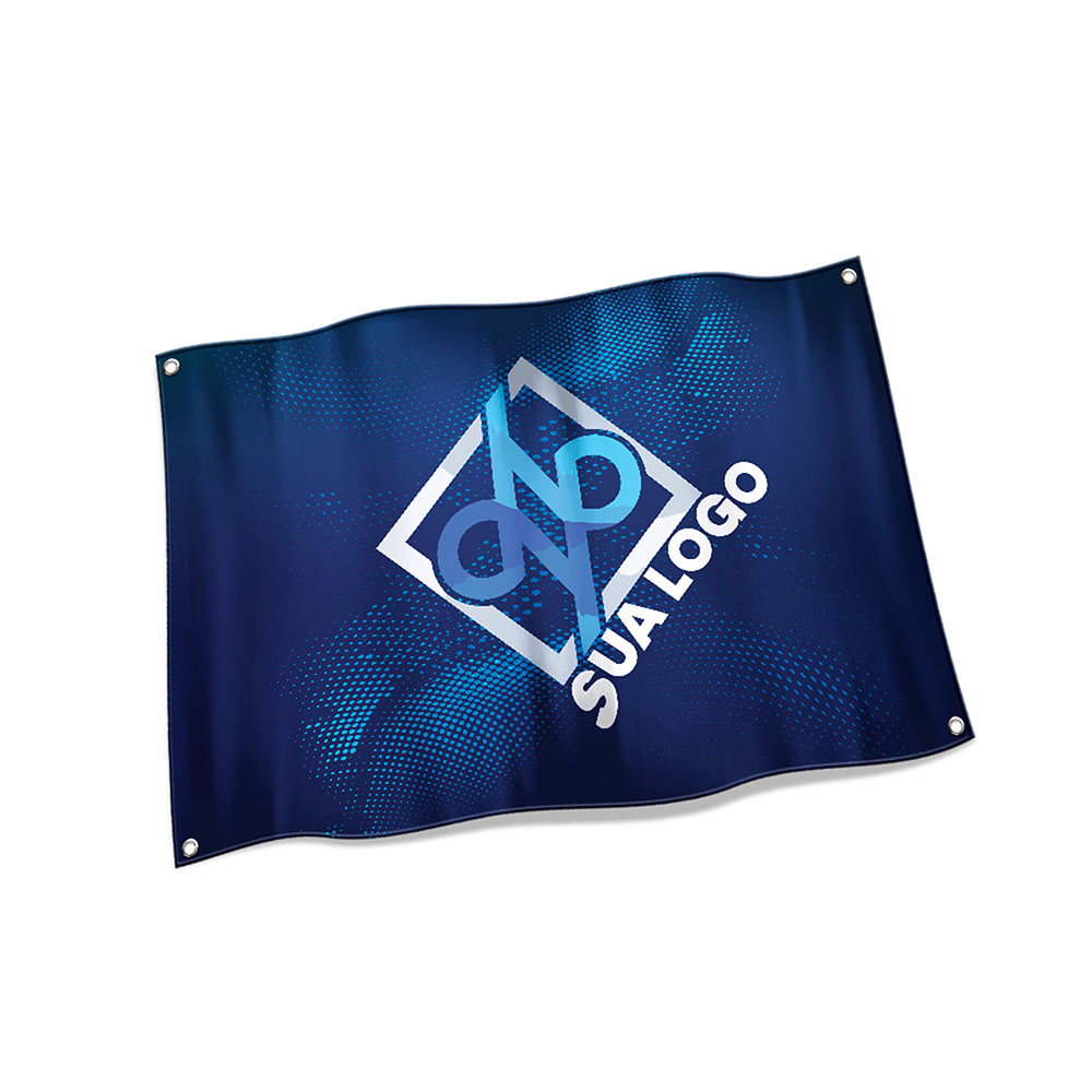 Bandeiras Oxford Costura Linha Branca Overlock Com Ilhós (700x450mm)