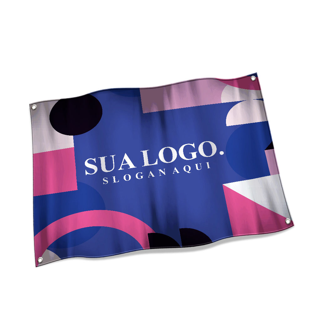 Bandeiras Oxford Costura Linha Branca Overlock Com Ilhós (900x700mm)