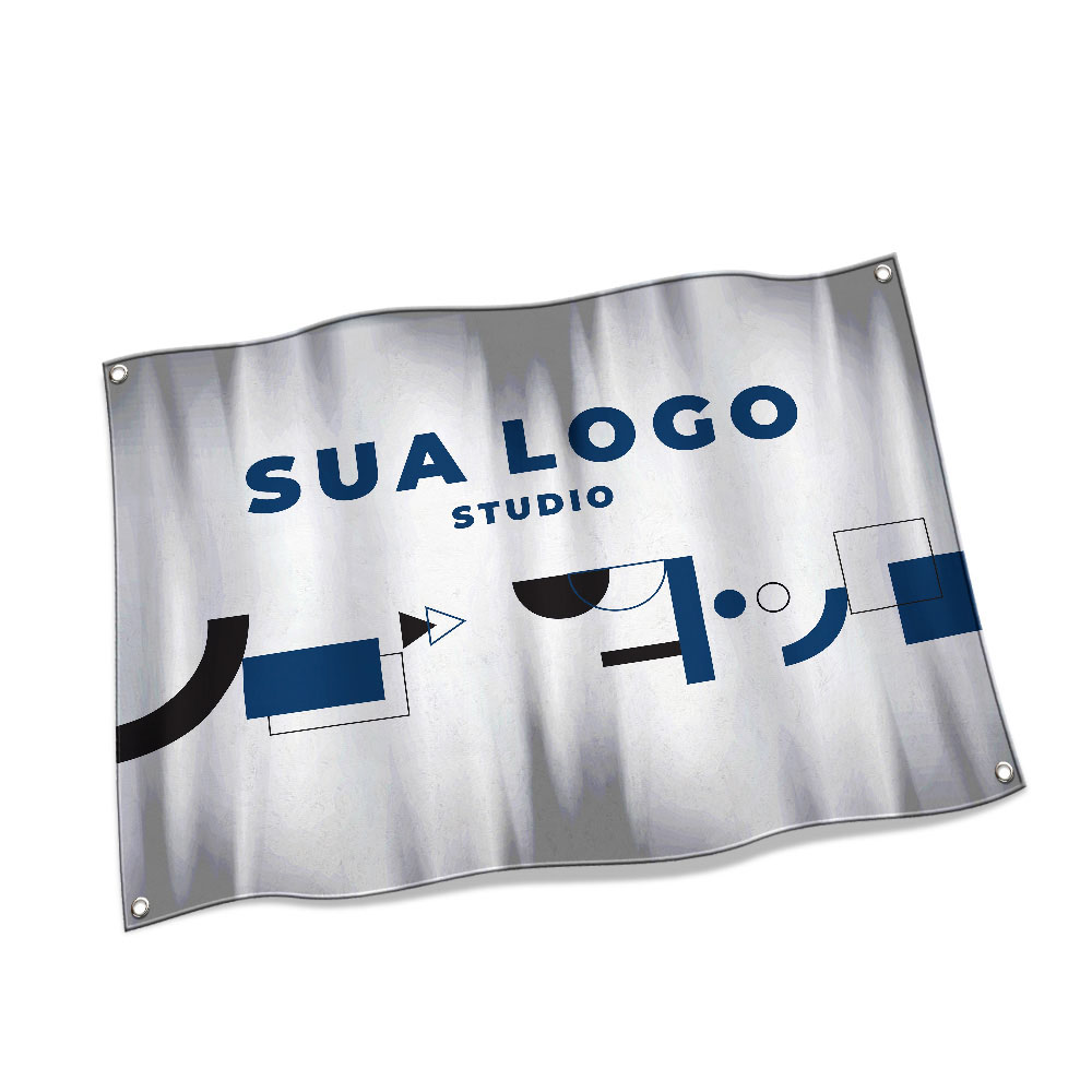 Bandeiras Oxford Costura Linha Branca Overlock Com Ilhós (900x700mm)