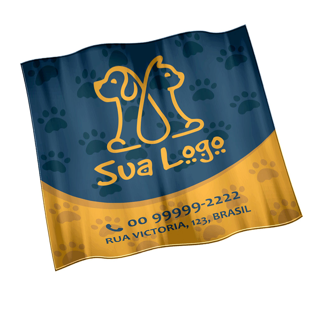 Bandeiras Cacharrel Costura Linha Branca Overlock (Metro Quadrado)