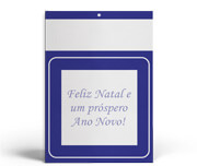 Calendários E Folhinhas 2026 Base Padrão Duplex 250g Comercial (Azul)