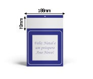 Calendários E Folhinhas 2026 Base Padrão Duplex 250g Mini Comercial (Azul)