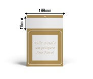 Calendários E Folhinhas 2026 Base Padrão Duplex 250g Mini Comercial (Ouro)