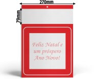 Calendários E Folhinhas 2026 Base Padrão Duplex 250g Comercial (Vermelho)