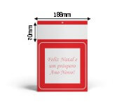 Calendários E Folhinhas 2026 Base Padrão Duplex 250g Mini Comercial (Vermelho)