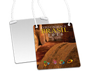 Credenciais Couchê 250g Verniz Uv Total Frente Com Cordão Sem Clip Jacaré (87x120mm)