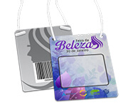 Credenciais Couchê 250g Verniz Uv Total Frente Com Cordão ou Clip Jacaré (87x120mm)