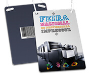 Credenciais Couchê 300g Verniz Uv Total Frente Com Cordão ou Clip Jacaré (90x147mm)