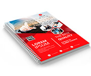 Caderno Impressão Digital Capa Papel Paraná 2mm e Miolo Padrão Ap 75g Sem Verniz (300x210mm - 100 Folhas)