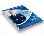 Caderno Impressão Digital Capa Papel Paraná 2mm e Miolo Personalizado Ap 75g Sem Verniz (150x210mm - 100 Folhas)