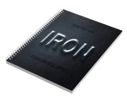 Caderno Impressão Digital Capa Papel Paraná 2mm e Miolo Padrão Ap 75g e Laminação Fosca e Hotstamping Frente (300x210mm - 200 Folhas)