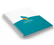 Caderno Impressão Digital Capa Papel Paraná 2mm e Miolo Padrão Ap 75g Sem Verniz (300x210mm - 100 Folhas)