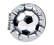 Caderno Impressão Sublimática Capa Mdf E Miolo Ap 75g Bola (175x165mm)