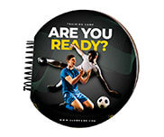 Caderno Impressão Sublimática Capa Mdf E Miolo Ap 75g Bola (175x165mm)