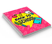 Caderno Impressão Digital Capa Papel Paraná 2mm e Miolo Padrão Ap 75g Sem Verniz (150x210mm - 200 Folhas)