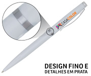 Canetas Promocionais Personalizadas Impresão Uv Executiva Branca